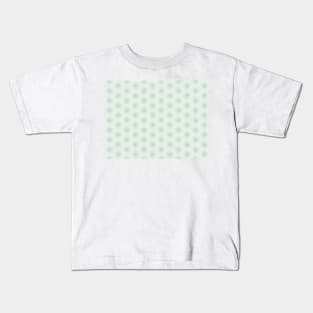 Green and blue flowers seamless pattern Kids T-Shirt